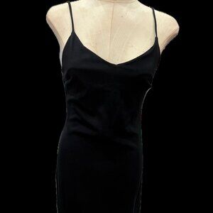 Black Mandee Midi Slip Dress